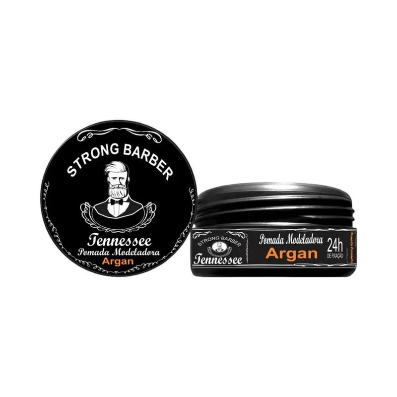 Pomada Modeladora Strong Barber Tennessee Argan 80g CX 36
