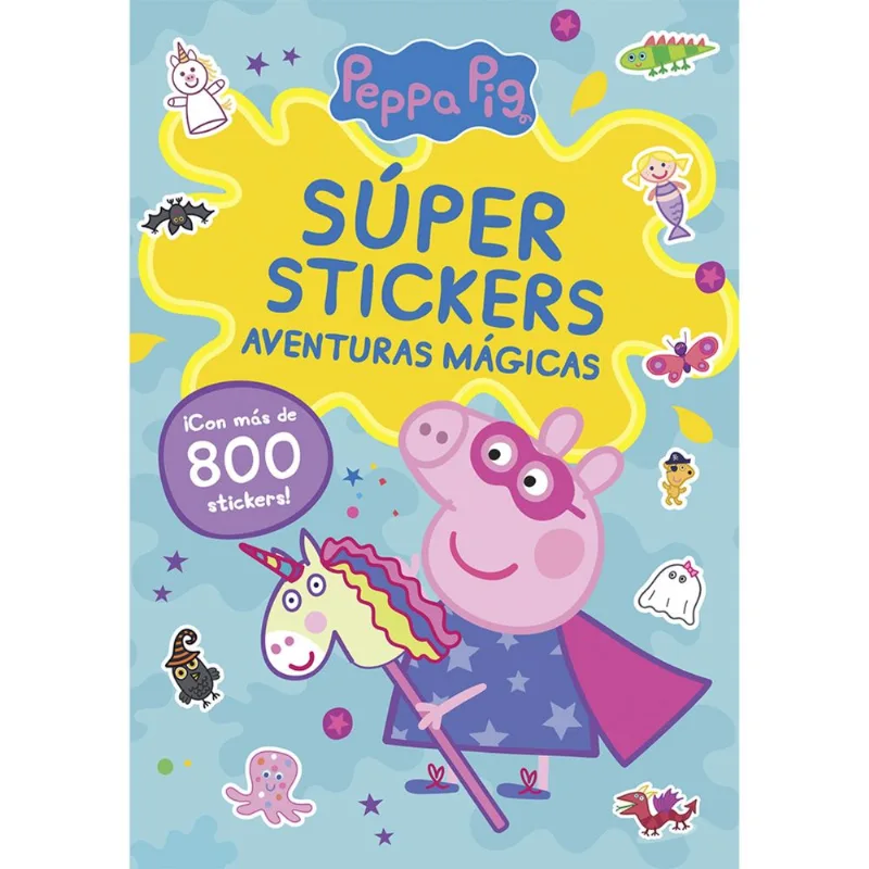 Libro Peppa Pig. Super Stickers. Aventuras Mag