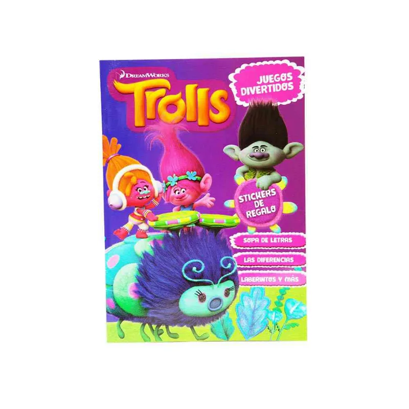 Trolls Juegos Divertidos - Stickers De Regalo-cja-un.-1