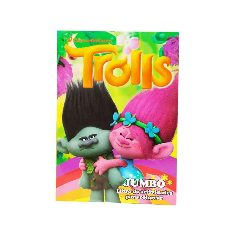 Trolls Jumbo Actividades Para Colorear-cja-un.-1