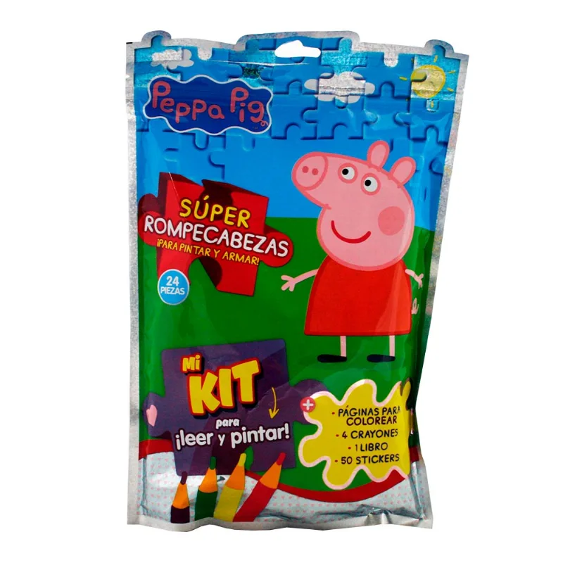 Bolsa Grande Con Juegos-peppa