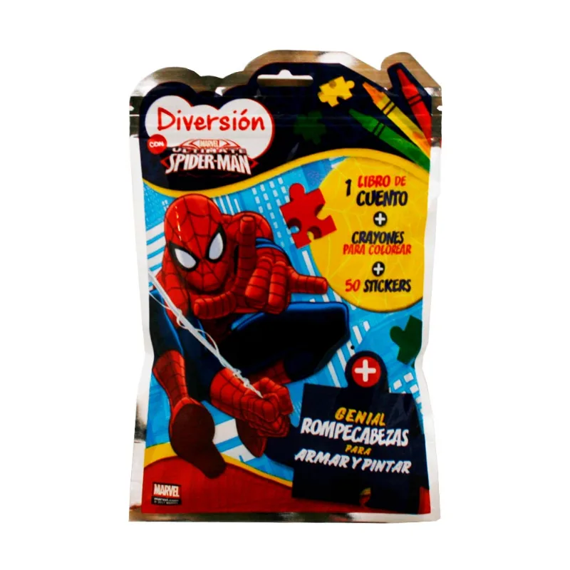 Bolsa Mini Con Juegos-spiderman