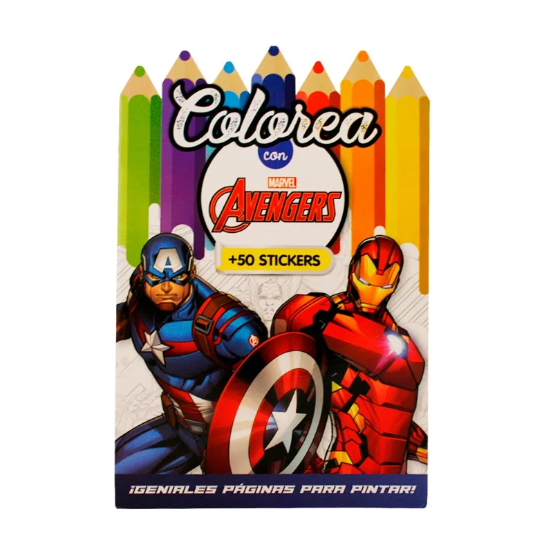 Colorea Con Troquel-avengers