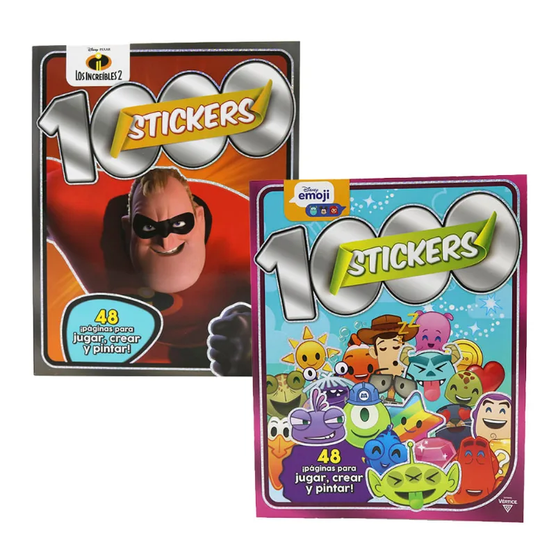 Col. 1000 Stickers P/pintar-4 Titulos