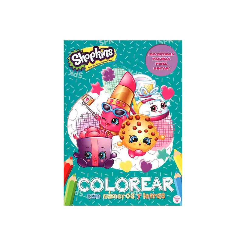 Shopkins-colorear Con Numeros Y Letras
