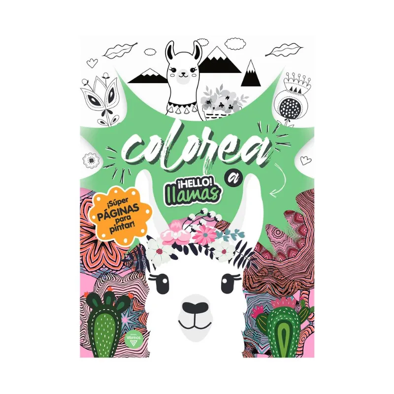 Libro Hello llamas colorea