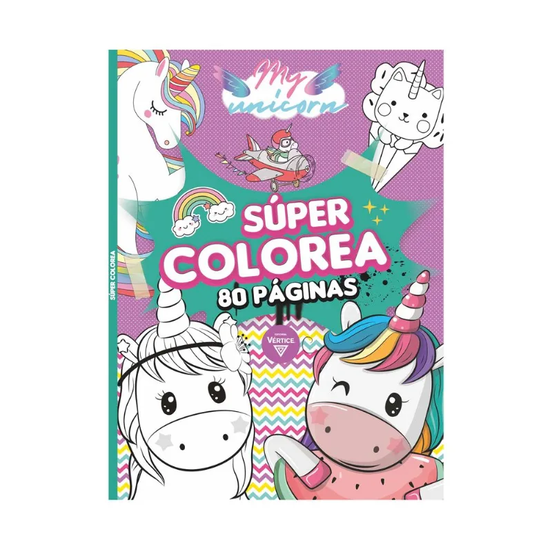 Libro My Unicorn Súper colorea de Infantil