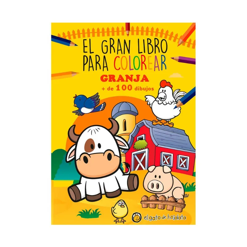 Granja - Gran libro para colorear