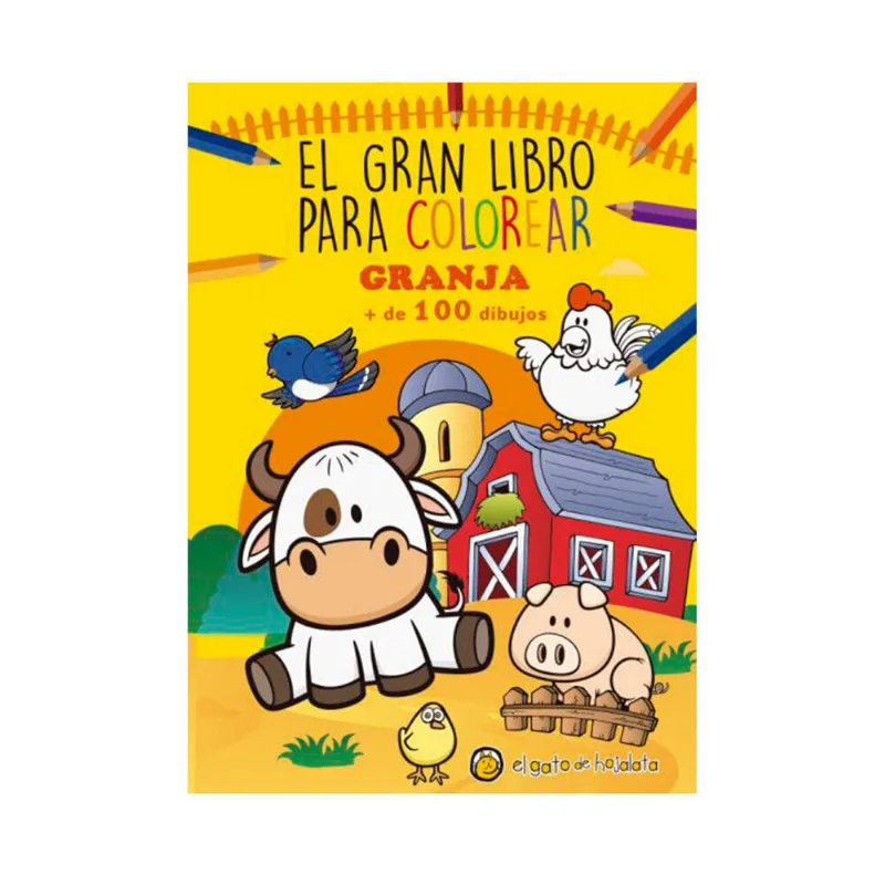 Libro Granja, gran libro para colorear, de Infantil