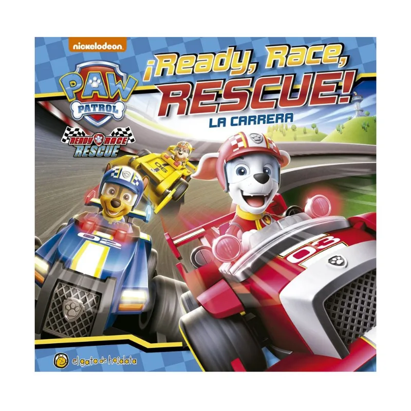 Libro Paw Patrol la carrera de Nickelodeon