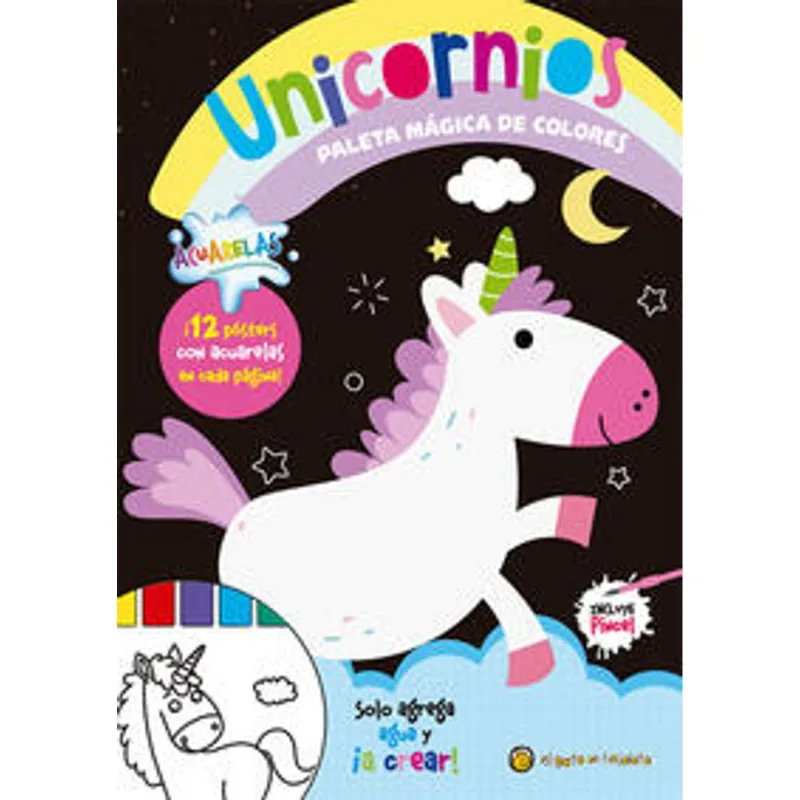Unicornios Paleta magica de colores Unicornios Paleta mágica de colores