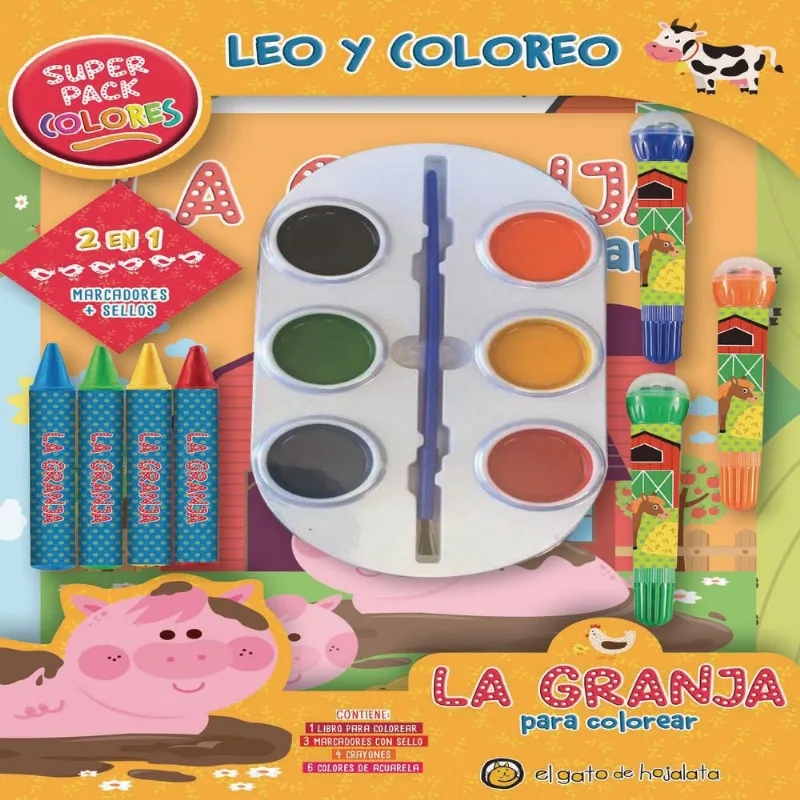 Leo Y Coloreo La Granja RANDOM HOUSE NA