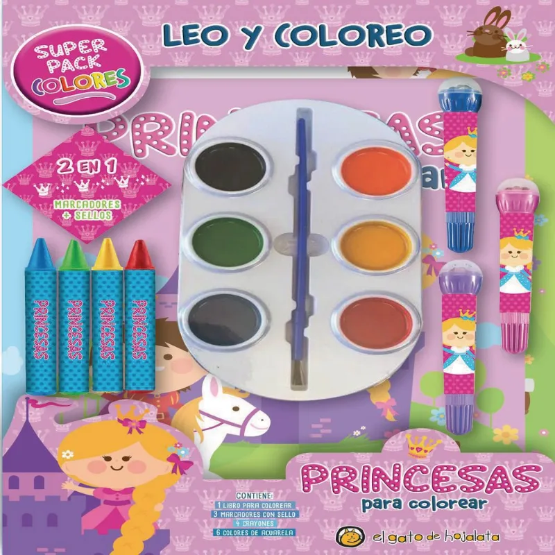 Leo Y Coloreo Princesas RANDOM HOUSE NA
