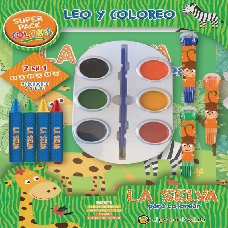 Leo Y Coloreo La Selva RANDOM HOUSE NA