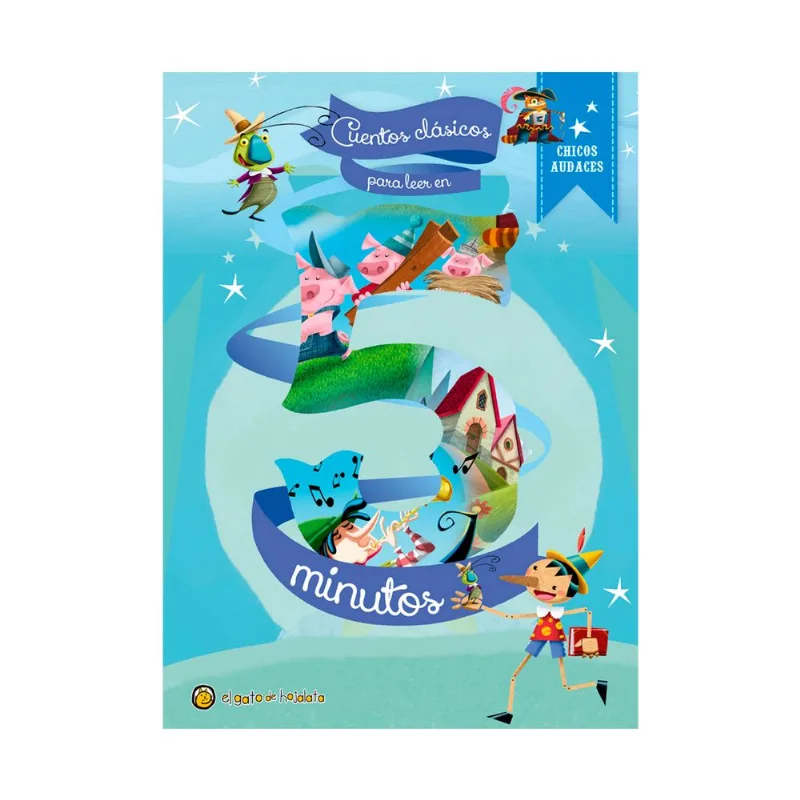 Libro Cuentos clasicos para leer en 5 minutos Chicos audaces de Equipo Editorial Guadal