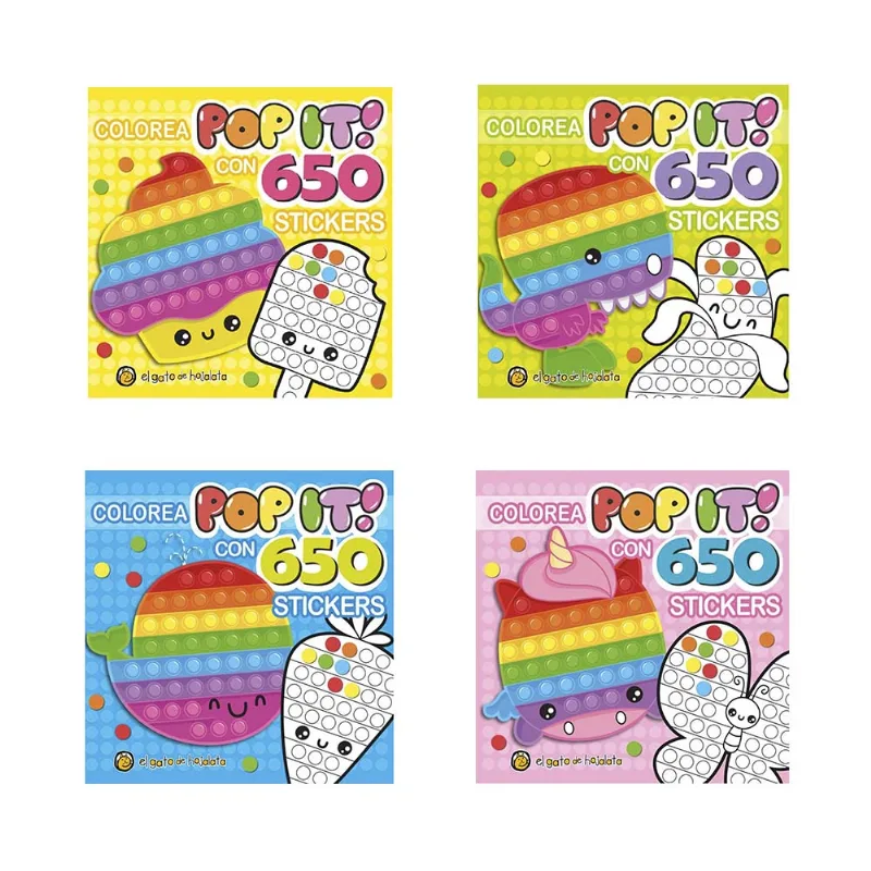Col. Pop It Con 600 Stickers - Guadal