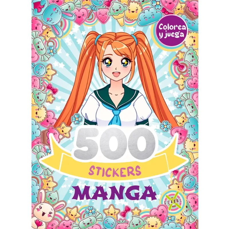 Libro 500 stickers Manga