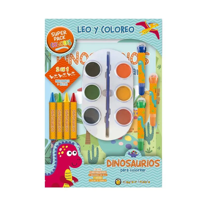 Leo y coloreo superpack: dinosaurios