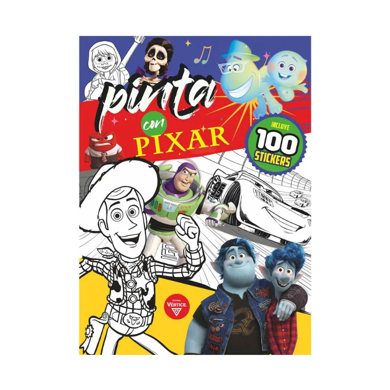 Libro Pinta con Pixar de Disney