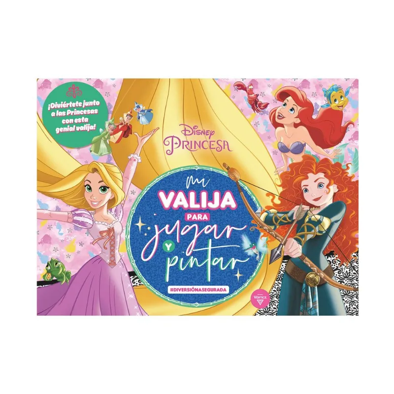 Libro Princesas mi valija para jugar y pintar de Disney