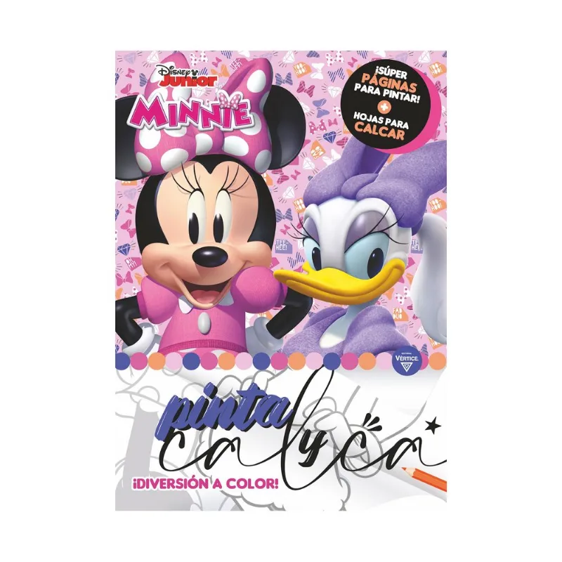 Libro Minnie pinta y calca 3 de Disney