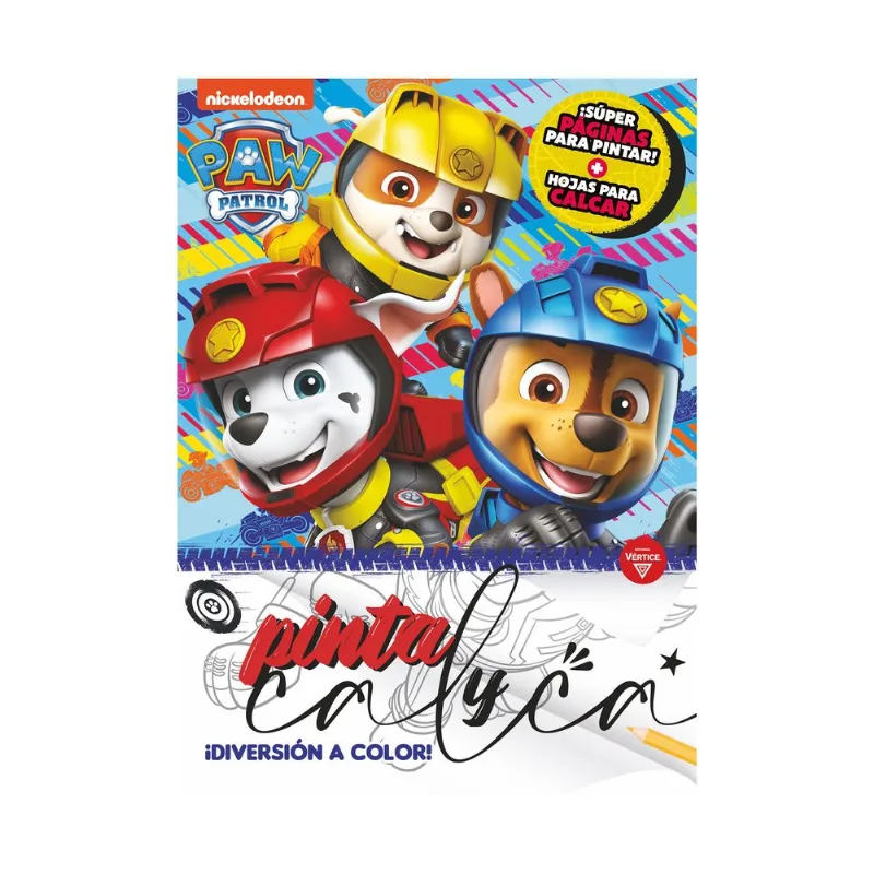 Libro Paw Patrol pinta y calca 3 de Nickelodeon
