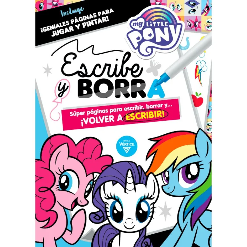 Libro Pony Escribe y borra de Hsbro