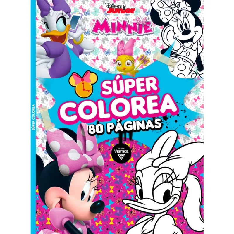 Libro Minnie súper colorea de Disney