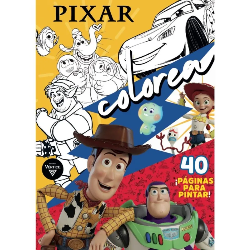 Libro Pixar colorea