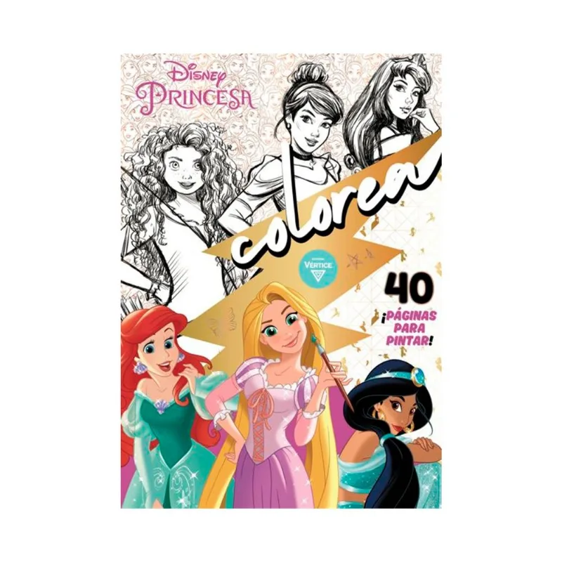 Libro princesas-colorea con 40 páginas