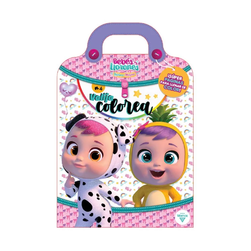 Libro Bebés Llorones valija colorea