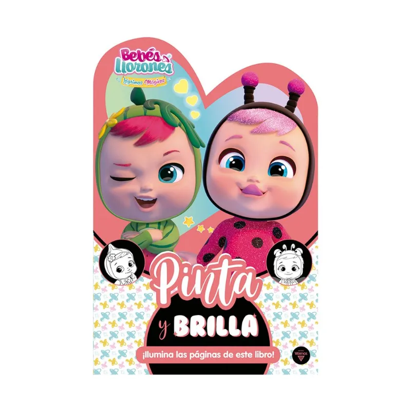 Libro Bebés Llorones Pinta y brilla
