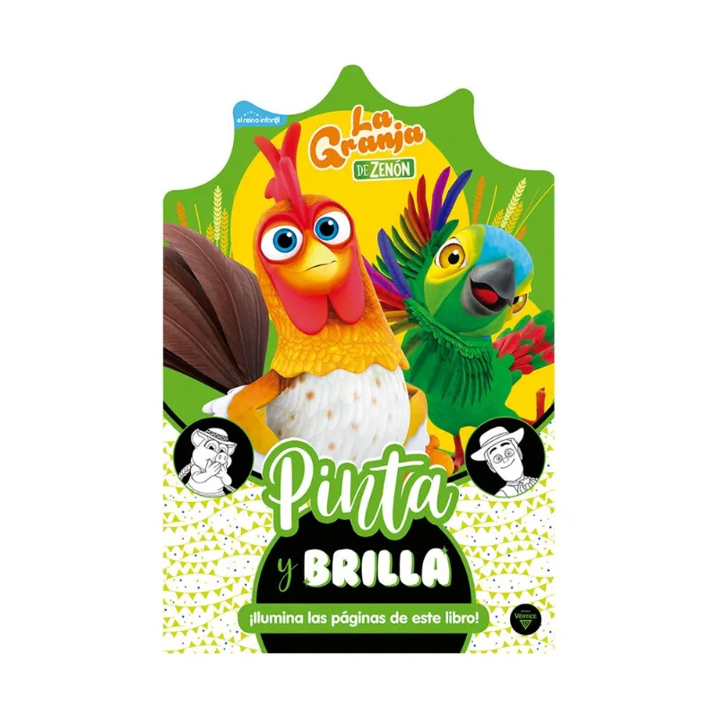 Libro Reino Infantil Pinta y brilla de Leader Music