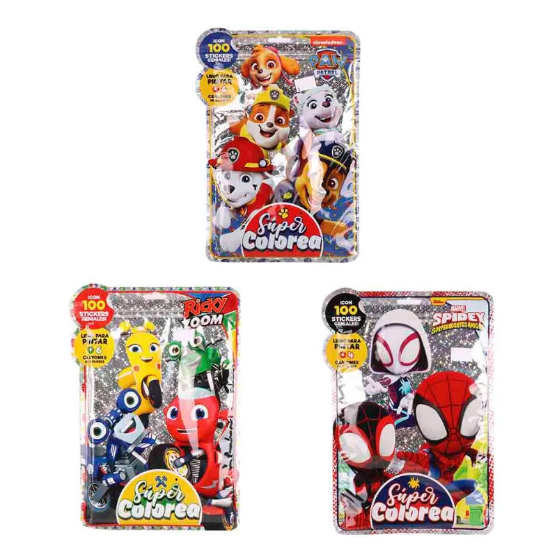 Colección. Super Colorea 9, 8 Títulos - Vertice