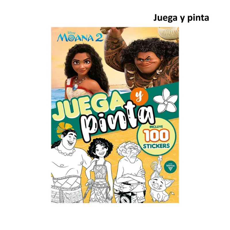 Libro col. juega y pinta con moana (Modelos Surtidos)