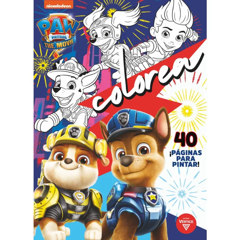 Libro Paw Patrol colorea