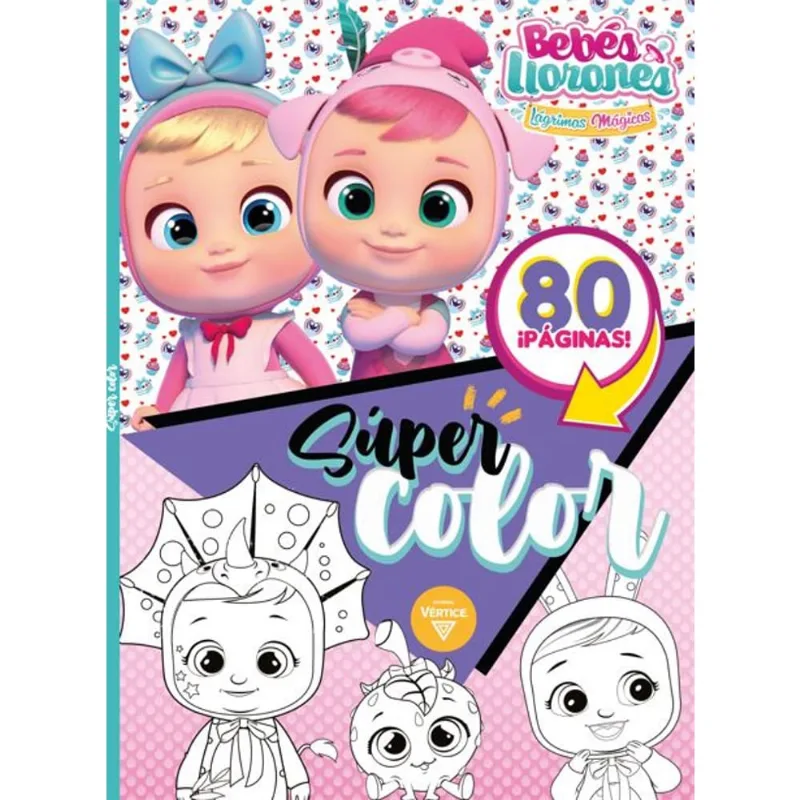Libro Bebés llorones súper colorea
