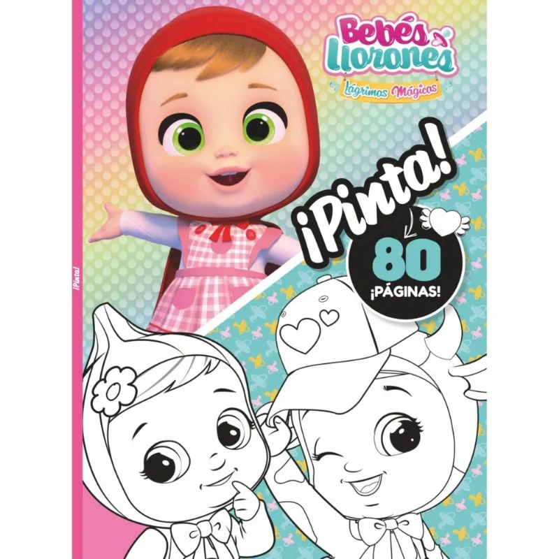 Libro bebés llorones-pinta con 80 páginas