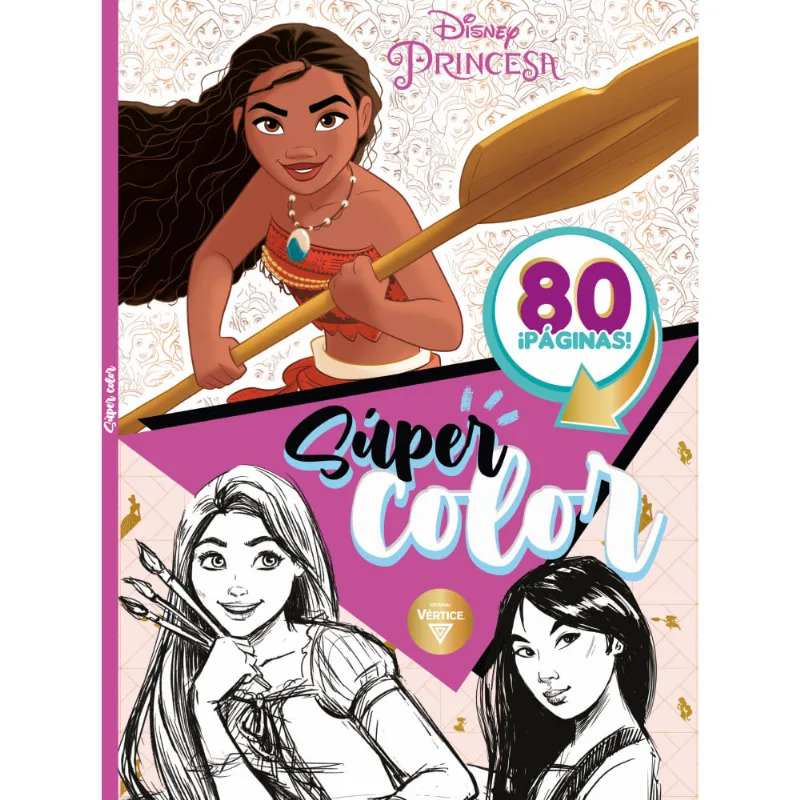 Libro Princesas súper color 80 páginas
