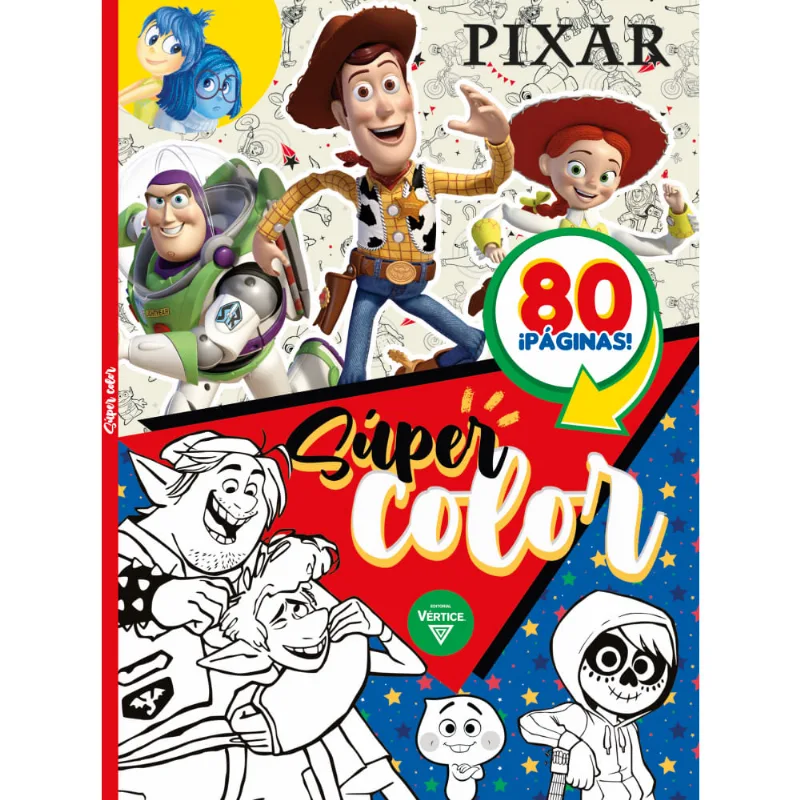 Libro Pixar súper color 80 páginas