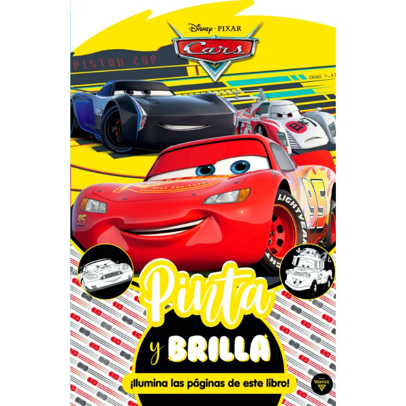 Libro Cars pinta y brilla 2