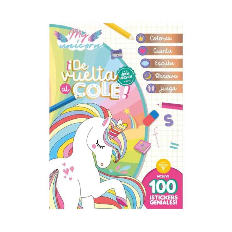 Libro Unicornios-de Vuelta Al Cole 3 Vertice