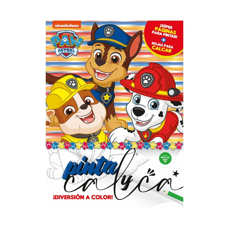 Libro Paw patrol-pinta y calca