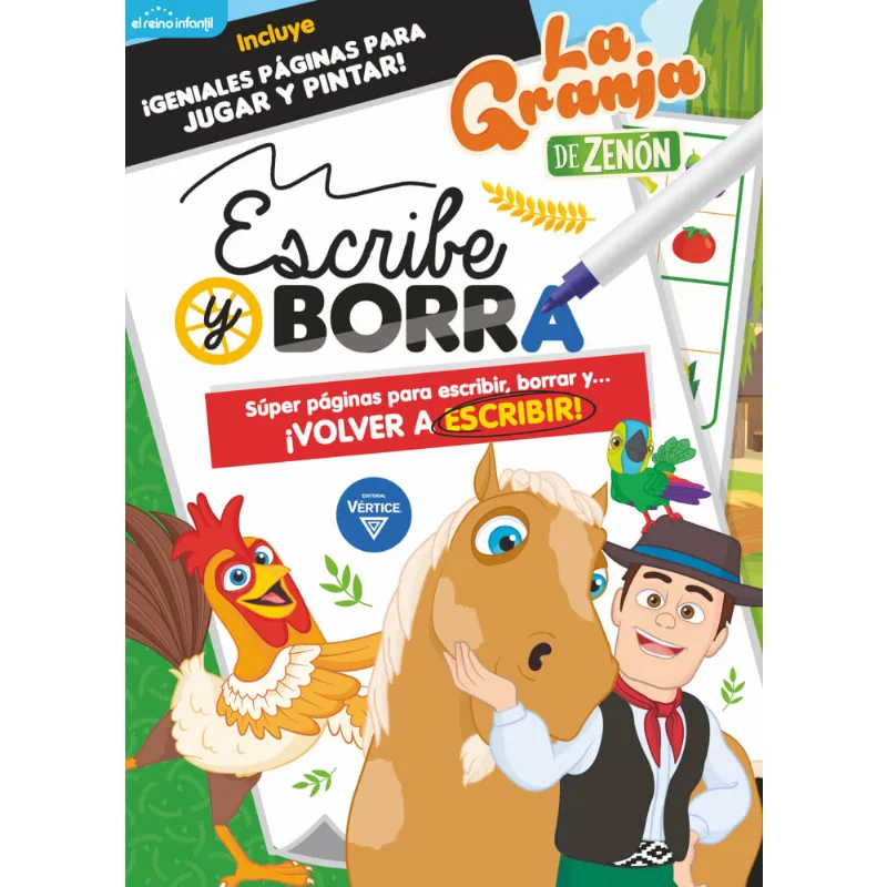 Libro Reino Infantil escribe y borra