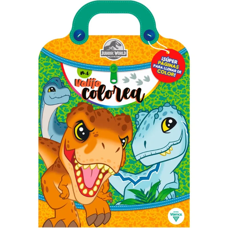 Libro Jurassic World mi valija colorea