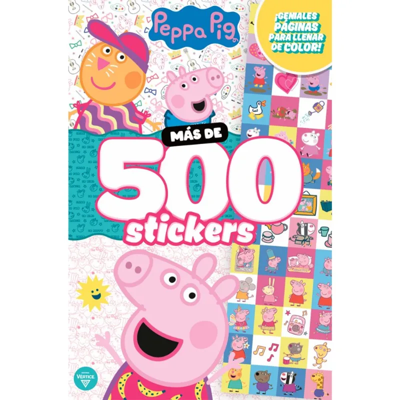 Libro peppa-mas de 500 stickers