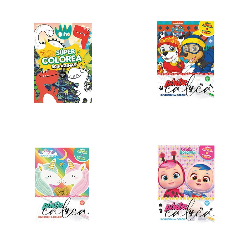 Coleccion Super Pinta Y Calca Vertice X 1un