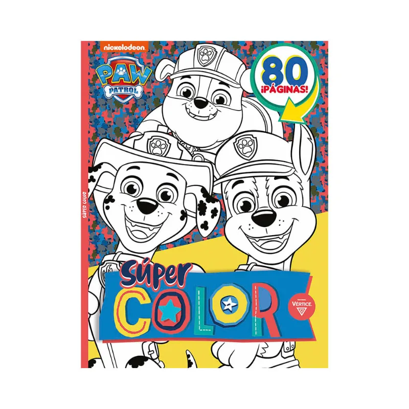 Libro Paw Patrol-mega Color Vertice