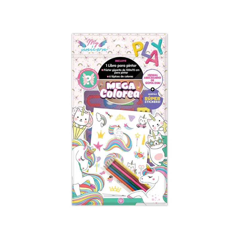 Libro Col. Mega Colorea Gigante 3 - Vertice