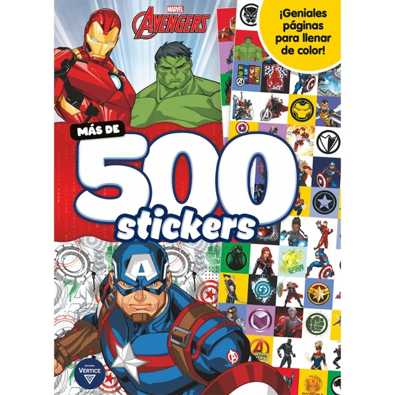 Libro avengers-500 stickers